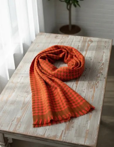 Pashmina Nube Super Abrigadas Y Suaves Naranja Marron 16 Único
