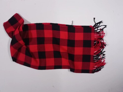 Pashmina Nube Super Abrigadas Y Suaves Rojo Y Negro 21 Único - 2