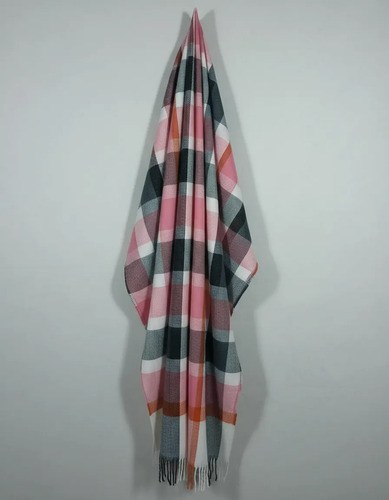 Pashmina Nube Super Abrigadas Y Suaves Rosa Blanco Gris 13 Único - 5