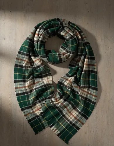 Pashmina Nube Super Abrigadas Y Suaves Verde Marron 07 Único