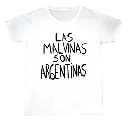 Remera Mujer Las Malvinas Son Argentinas Blanco Las Malvinas Son Argentinas M Lisa - 3