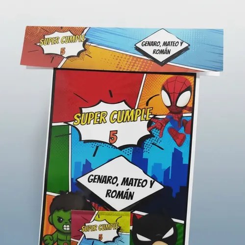 Souvenir Álbum De Figuritas Super Héroes (pack X 10un) - 3