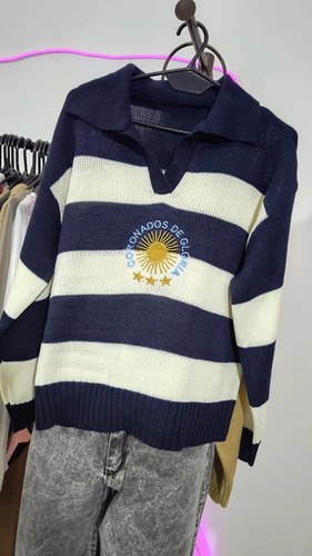 Sweater Chomba Coronados De Gloria Azul Oscuro Coronados De Gloria Único - 3