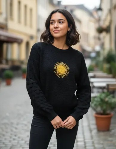 Sweater Sol De Mayo Escaras Negro Sol De Mayo Único