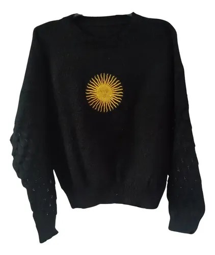 Sweater Sol De Mayo Escaras Negro Sol De Mayo Único - 2