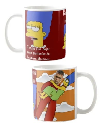 Taza Lautaro Martinez Marge Una Mas Y Ya Blanco Lautaro Martinez