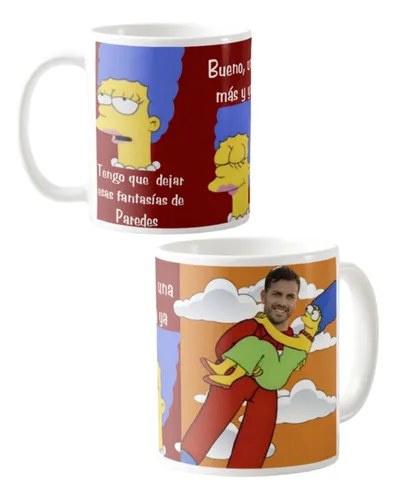 Taza Paredes Marge Una Mas Y Ya Blanco Paredes Y Marge