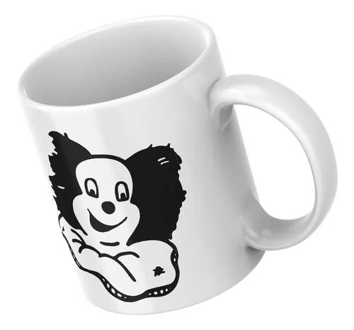 Taza Plástica Payaso Lali Blanca 350ml Apta Microondas Lavavajillas Blanco