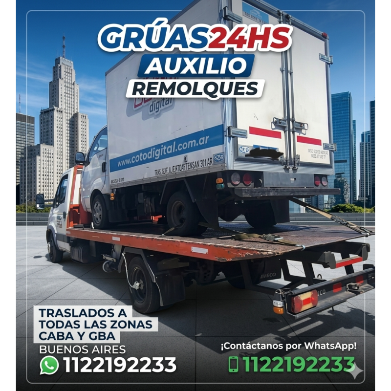 GrÚas y auxilio mecÁnico 24 hs