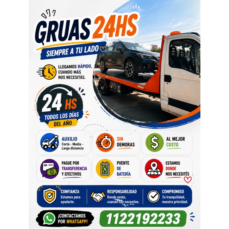 GrÚas y auxilio mecÁnico 24 hs - 3