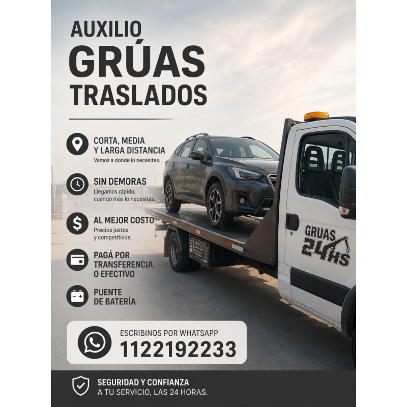 GrÚas y auxilio mecÁnico 24 hs - 6