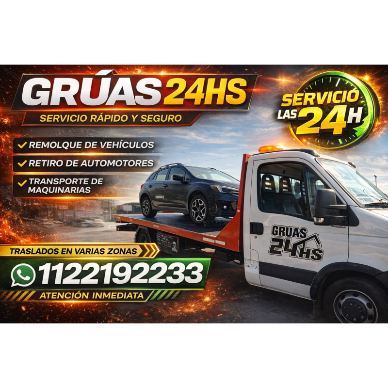 GrÚas y auxilio mecÁnico 24 hs - 10