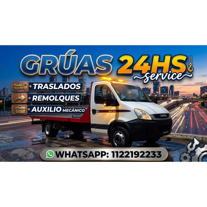 GrÚas y auxilio mecÁnico 24 hs - 11