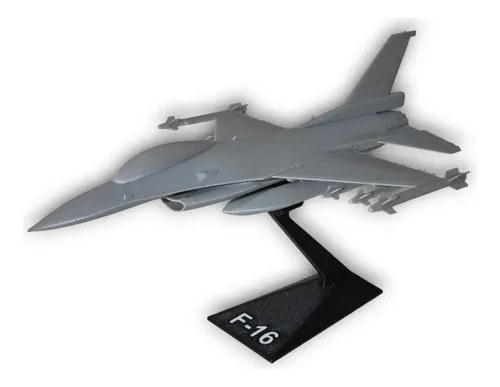 Avion Jet De Combate F16 3d Gris