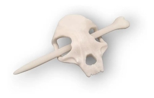 Broche Para El Cabello Calavera 3d Diseño 1