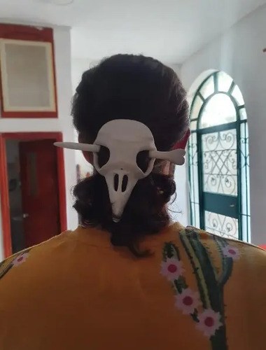 Broche Para El Cabello Calavera 3d Diseño 3