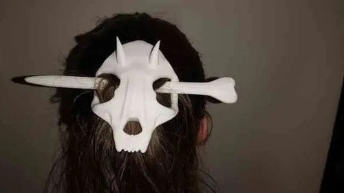 Broche Para El Cabello Calavera 3d Diseño 5