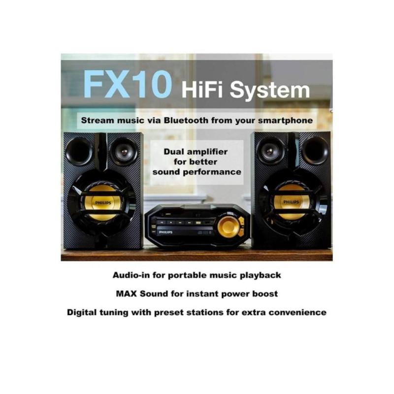 Equipo Sonido Philips Fx10x Bluetooth 230w Usb Fm Fx10 - 3