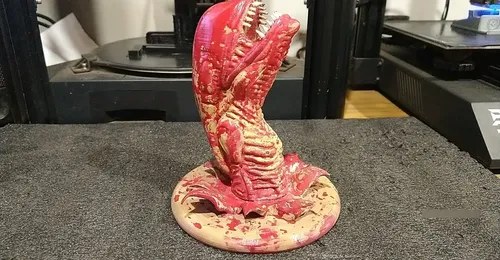Figura Alien Chestburster 3d Tamaño Realista Nvl3d - 8