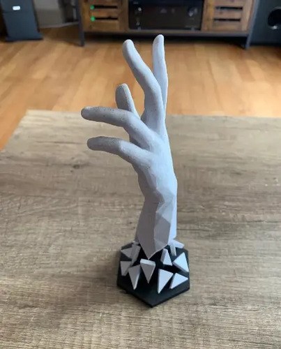 Figura Brazo Desarmandose Estatuilla Busto 3d Blanco - 3
