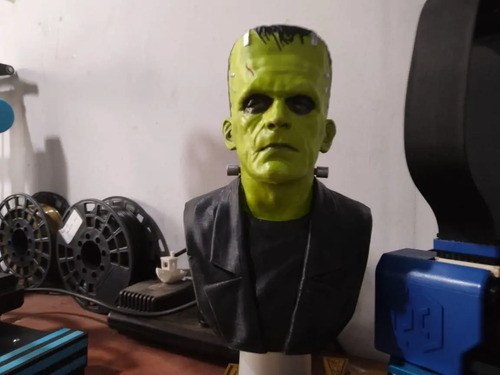 Figura Busto De Frankestein Impresion 3d - 3