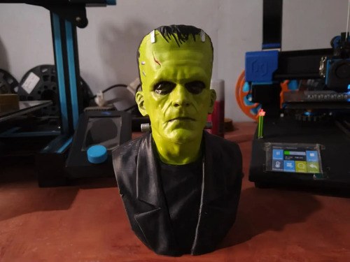 Figura Busto De Frankestein Impresion 3d - 4