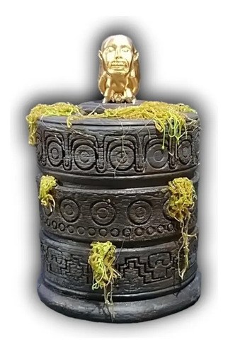 Idolo De La Fertilidad Sobre Su Pedestal Indiana Jones Dorado Idolo