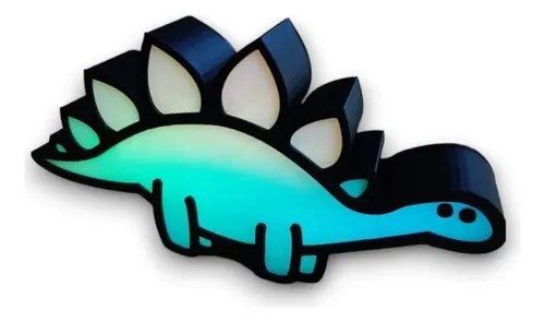 Lampara Dinosaurio Rgb Conexion Usb Impresion 3d Dino 2