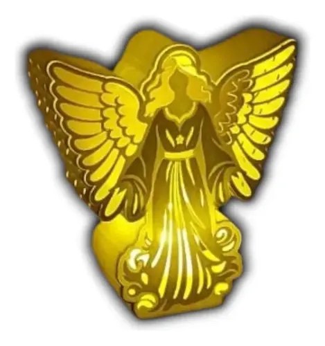 Lampara Porta Vela Led Angel 3d Angel 1