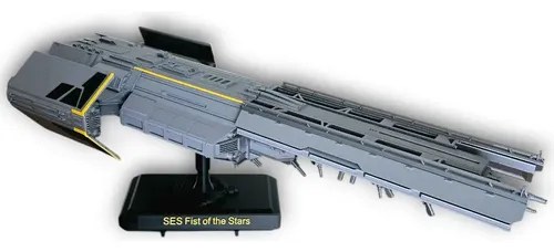 Nave Super Destructor 3d Helldivers 2 Plateado
