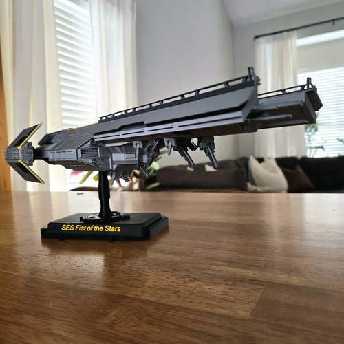 Nave Super Destructor 3d Helldivers 2 Plateado - 2