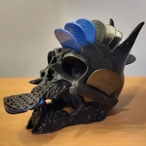 Porta Puas De Guitarra Bajo 3d Negro