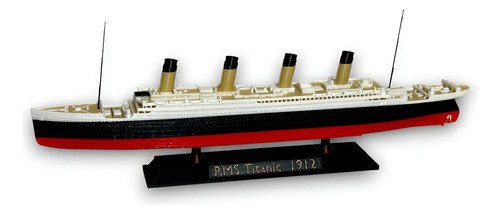 Rms Titanic Replica 3d Blanco Negro Y Rojo