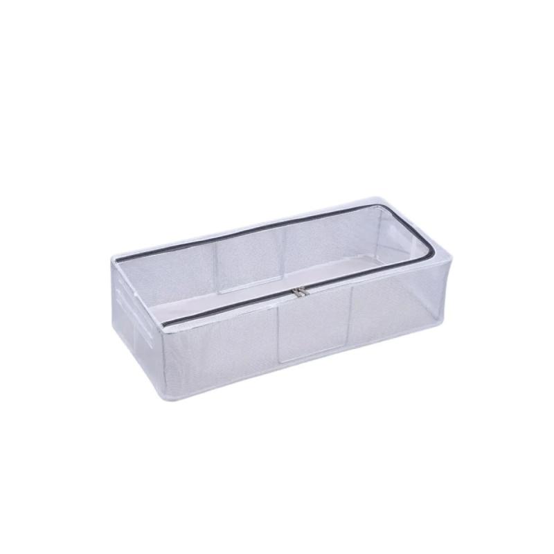 Organizador De Placard Armario Vestidor Frazadas Ropa Caja Beige 100l