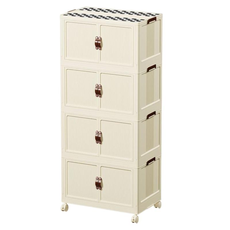 Organizador De Placard Armario Vestidor Frazadas Ropa Caja Beige 100l - 5