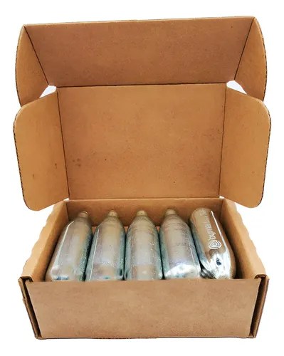 Garrafa De Co2 8g. X 10 Unidades Pistola Byrna Sd Plateado 1727.2 Mm