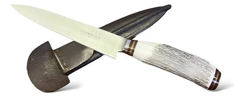 Cuchillo Ciervo Hoja Acero Inoxidable 14 Cm Schmieden Blanco