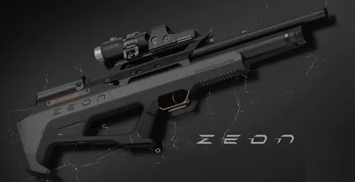 Rifle Pcp Huglu Effecto Zeon Bullpup Cañon Lw 10 Tiros Turco Negro 5.5 Mm - 2