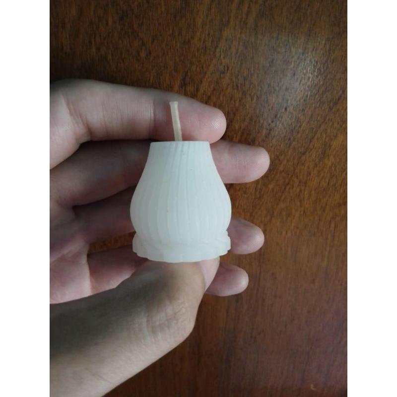 velas blancas, aroma lavanda, x10 U.