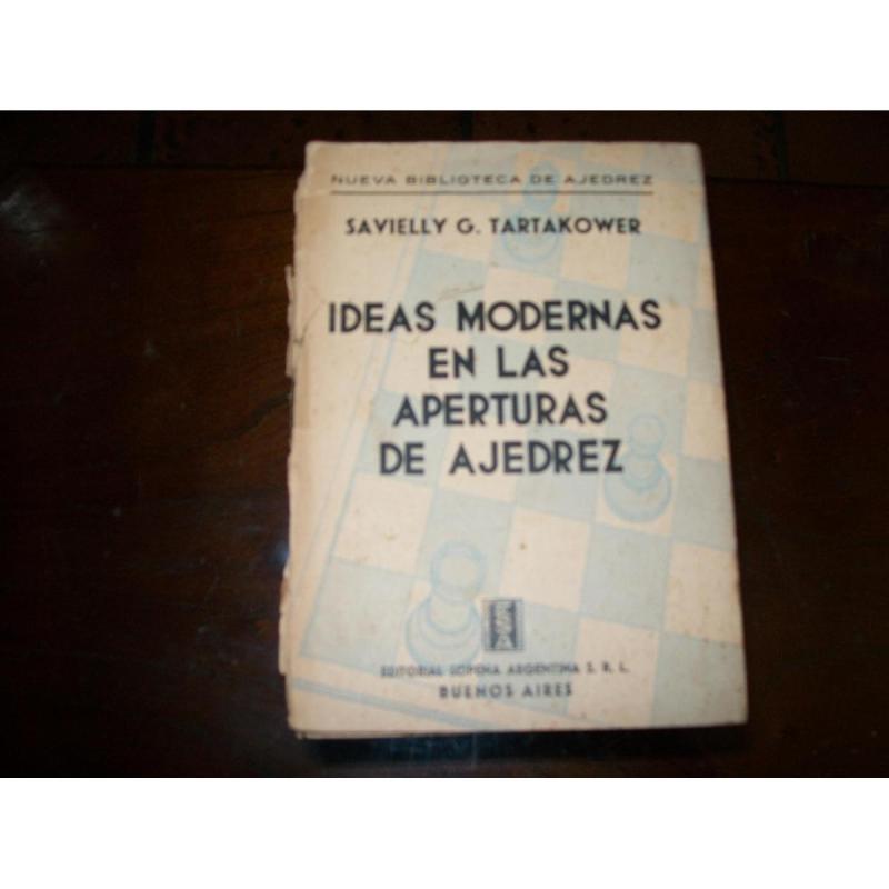 Libro ideas modernas en las aperturas de ajedrez Tartakower
