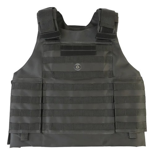 Chaleco Molle Porta Placa Tactico Policia Fuerzas Especiales Negro Xl