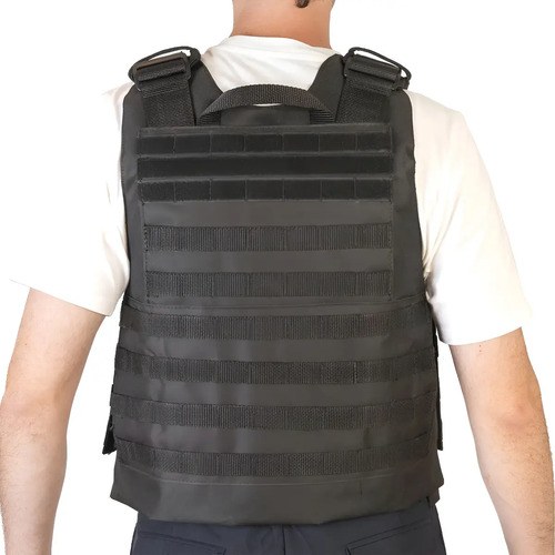 Chaleco Molle Porta Placa Tactico Policia Fuerzas Especiales Negro Xl - 6
