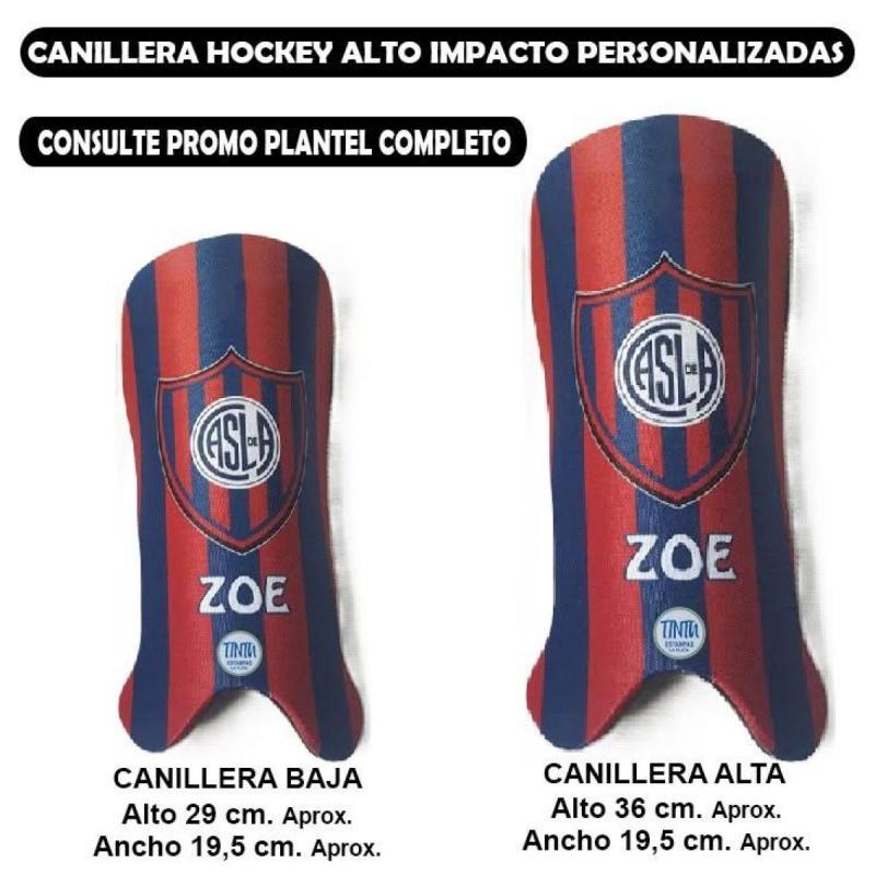 CANILLERAS HOCKEY Alto Impacto estampadas personalizadas con tu diseño - 2