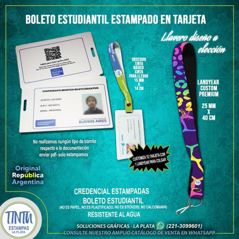 Credenciales boleto estudiantil plástica!!!