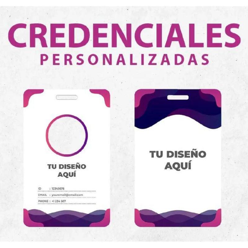 Credenciales identificación plásticas de pvc personalizadas - 2