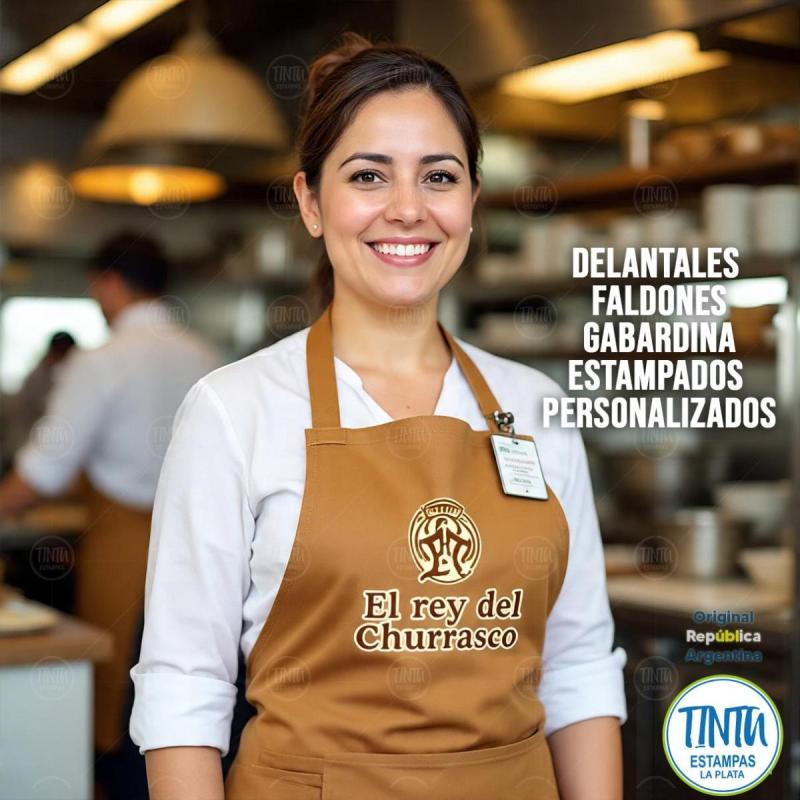 Delantales de Gabardina personalizados para tu negocio o uso personal