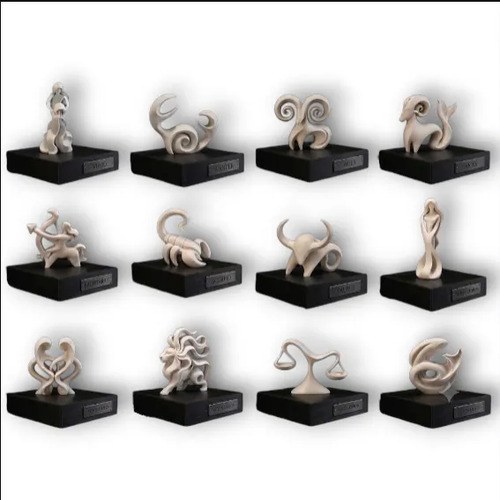Estatuillas Signos Del Zodiaco 3d Horoscopo Abstracto Acuario