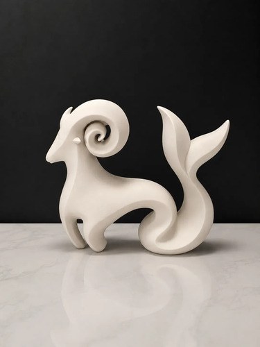 Estatuillas Signos Del Zodiaco 3d Horoscopo Abstracto Capricornio - 2