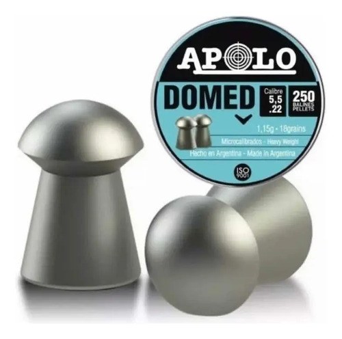 Poston Apolo Lata 250 Unid Domed-cal.5.5mm Caza.18 Grains - 2