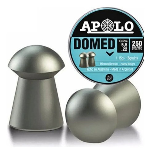 Poston Apolo Lata 250 Unid Domed-cal.5.5mm Caza.18 Grains - 5